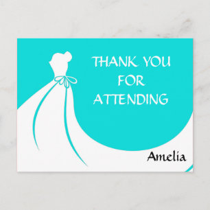 Carte postale Merci Fête des mariées