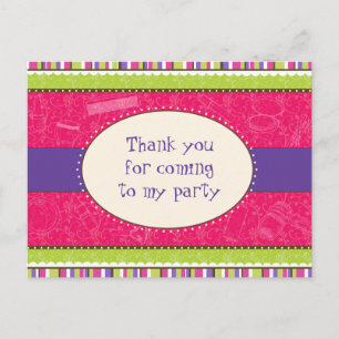 Carte postale Merci fille Sassy