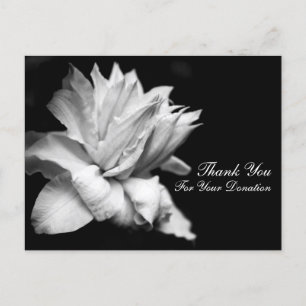 Carte Postale Merci floral pour votre don Personnalisable C