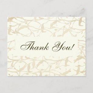 Carte Postale Merci Foliage élégant