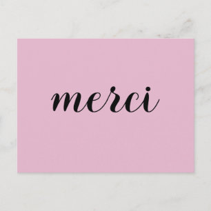 Carte Postale Merci French Merci Merci