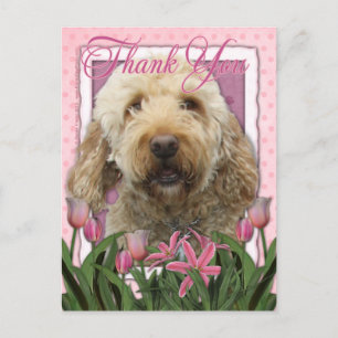 Carte Postale Merci - Goldendoodle
