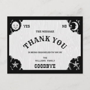 Carte postale Merci Halloween Spirit Board