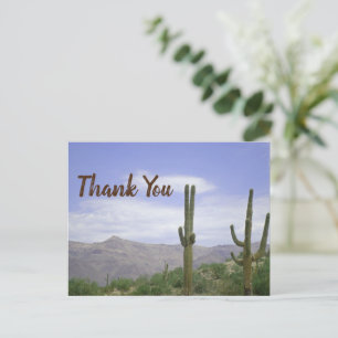 Carte Postale Merci House Guest Desert Photo Saguaro Cactus