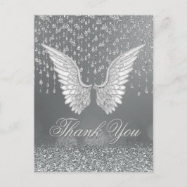 Carte Postale Merci | Larmes d'argent