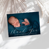 MERCI | lettrage à la main bébé faire-part Postc
