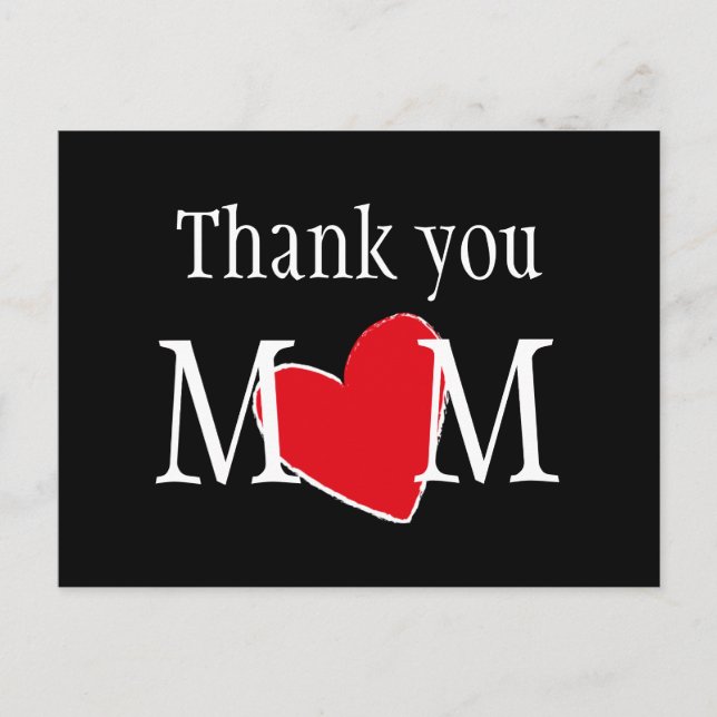 Carte Postale Merci Maman Customisée (Devant)