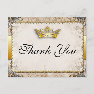 Carte postale Merci Mariage Fairytale