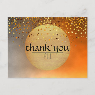 Carte Postale Merci Mariage Sunset Moon Confetti Parties scintil