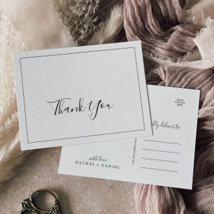 Carte postale Merci minimaliste