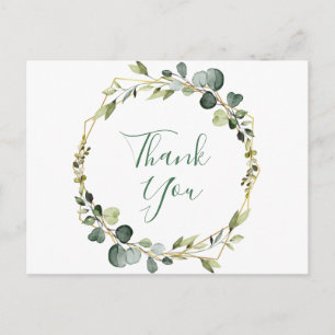 Carte Postale Merci moderne Eucalyptus Wreath Frame