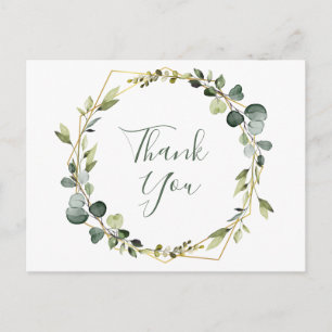 Carte Postale Merci moderne Eucalyptus Wreath Frame