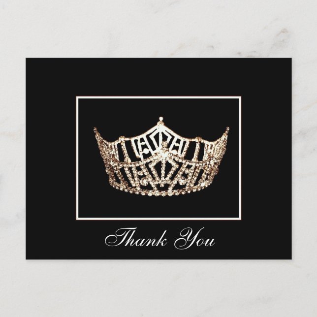 Carte postale Merci Pageant Crown (Devant)