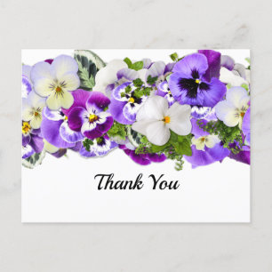 Carte postale Merci Pansy