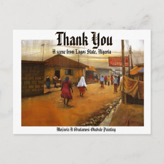 Carte Postale MERCI par Mojisola A Gbadamosi-Okubule