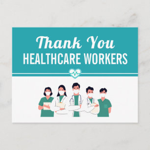 Carte Postale Merci Personnel hospitalier