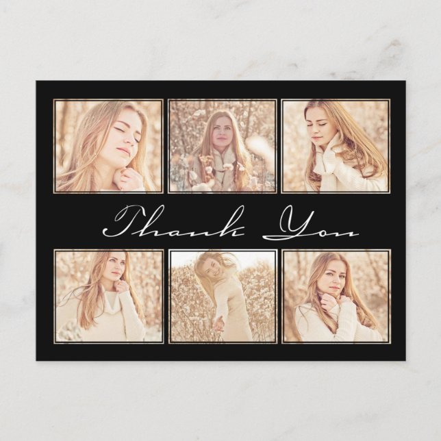 Carte postale Merci photo (Devant)