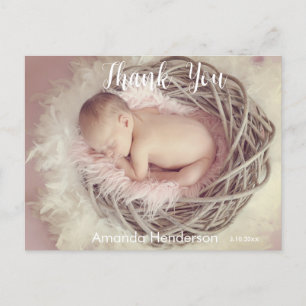 Carte postale Merci photo bébé