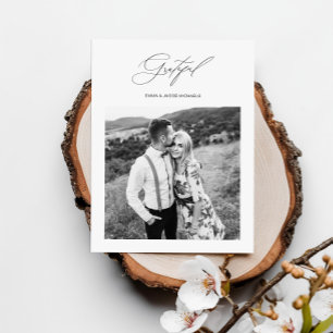 Carte Postale Merci photo du Mariage tout simplement reconnaissa