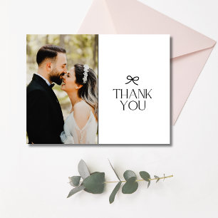 Carte Postale Merci photo Mariage Coquette Bow
