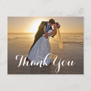 Carte Postale Merci photo Mariage romantique