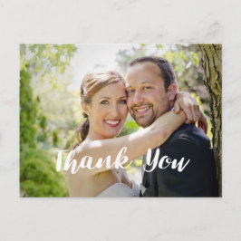 Carte Postale Merci photo Mariage tendance Horizontal