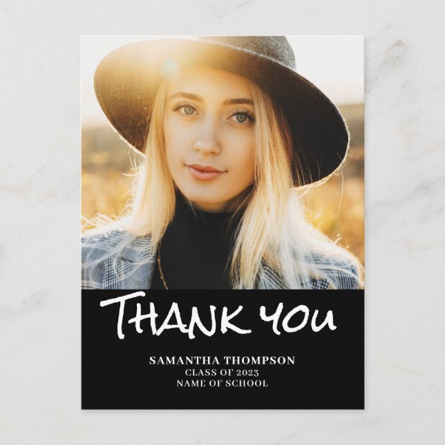 Carte postale Merci photo moderne 2023 (Devant)