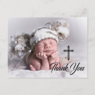 Carte Postale Merci photo moderne du baptême