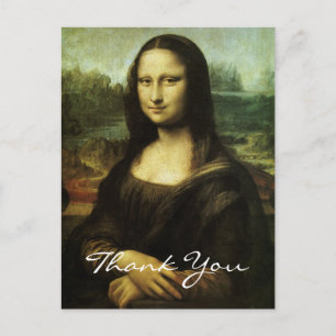 Carte Postale Merci pour la Joconde de Léonard de Vinci