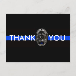 CARTE POSTALE MERCI POUR LA POLICE