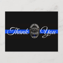 CARTE POSTALE MERCI POUR LA POLICE