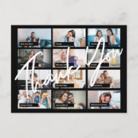 Merci pour les 12 photos personnalisées d'annivers