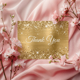 Carte Postale Merci pour mes 30 ans Paillettes Or Brillantes