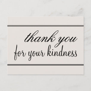 Carte postale "merci pour votre gentillesse" glamo