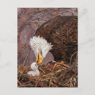 Carte Postale Merci pour votre service Eagle Painterly