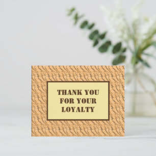Carte Postale Merci professionnel pour votre entreprise de fidél