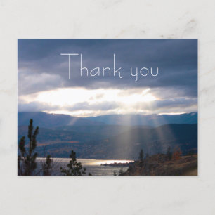Carte Postale Merci Rayons de soleil Rivage Nuages d'orage
