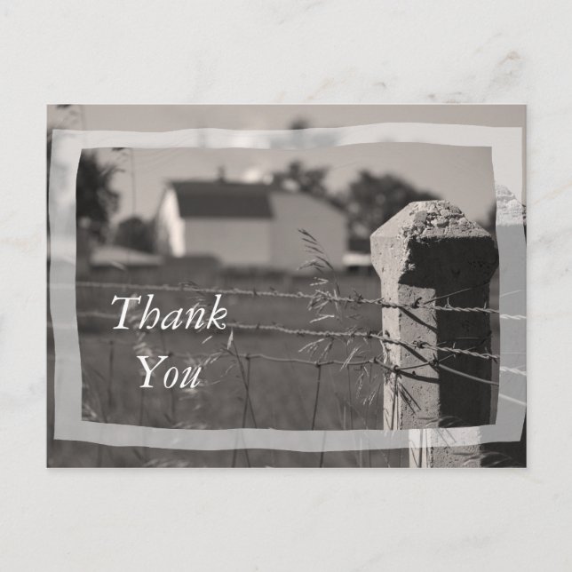 Carte Postale Merci rural (Devant)