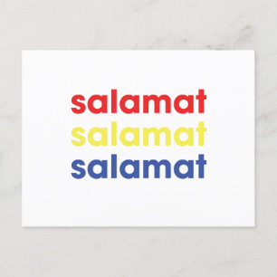 Carte postale Merci "Salamat"