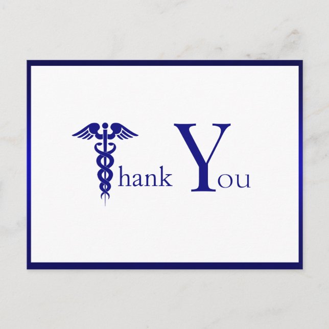 Carte Postale Merci Santé Médecin Médicale Infirmière Héros (Devant)