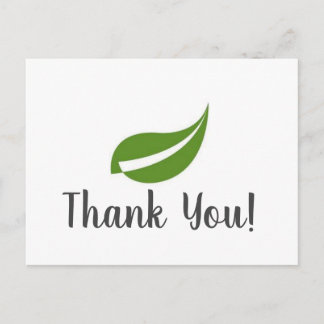 Carte postale Merci Shaklee simple personnalisable
