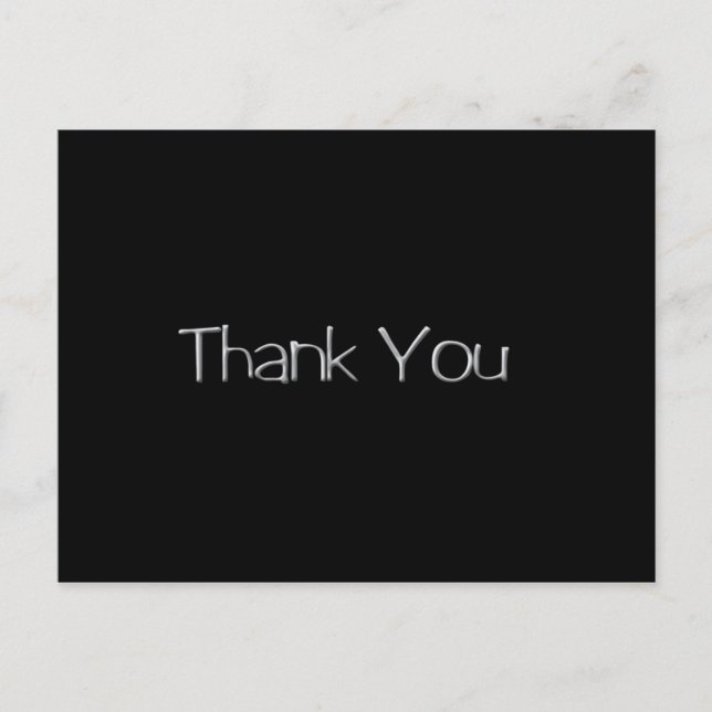 Carte Postale Merci Silver (Devant)