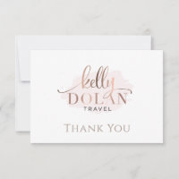 Carte postale Merci simple et élégante