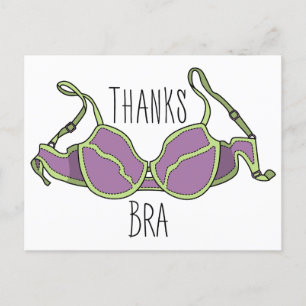 Carte Postale Merci Soutien-Gorge