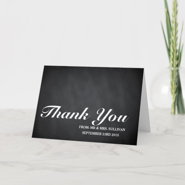 Carte postale Merci Tableau noir (Devant)