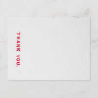 Merci tamponné rouge