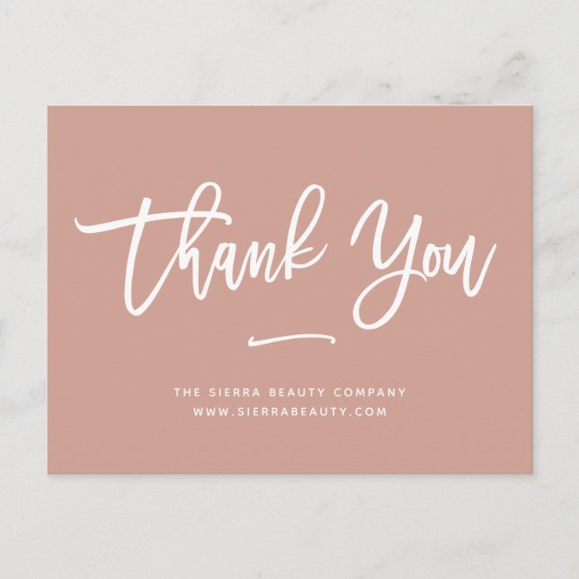 Carte Postale Merci | Terracotta Retail Petite entreprise (Devant)