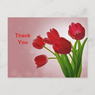Carte postale Merci Tulips