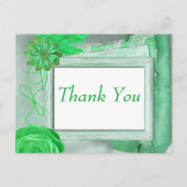 Carte Postale Merci vert personnalisé