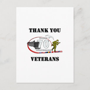 Carte Postale Merci vétérans - Thank you veterans